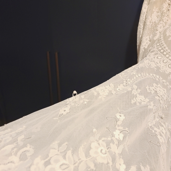 BHLDN Cascading Wedding Dress size 12 - Picture 3 of 14